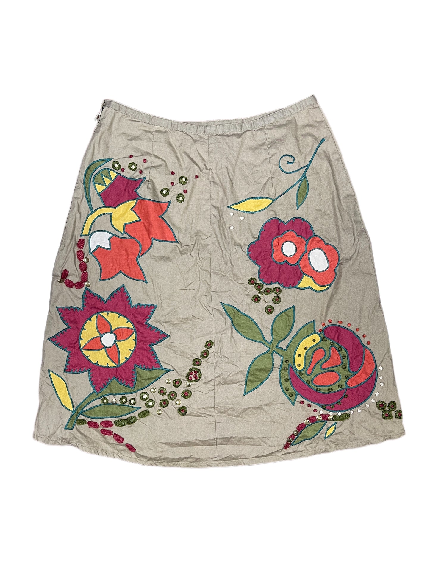 Y2k Trucco Skirt Khaki - S