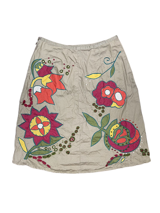 Y2k Trucco Skirt Khaki - S