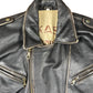 Vintage US Force Bomber Leather Jacket Black L
