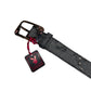 Y2k Playboy Belt Black Gray 2004