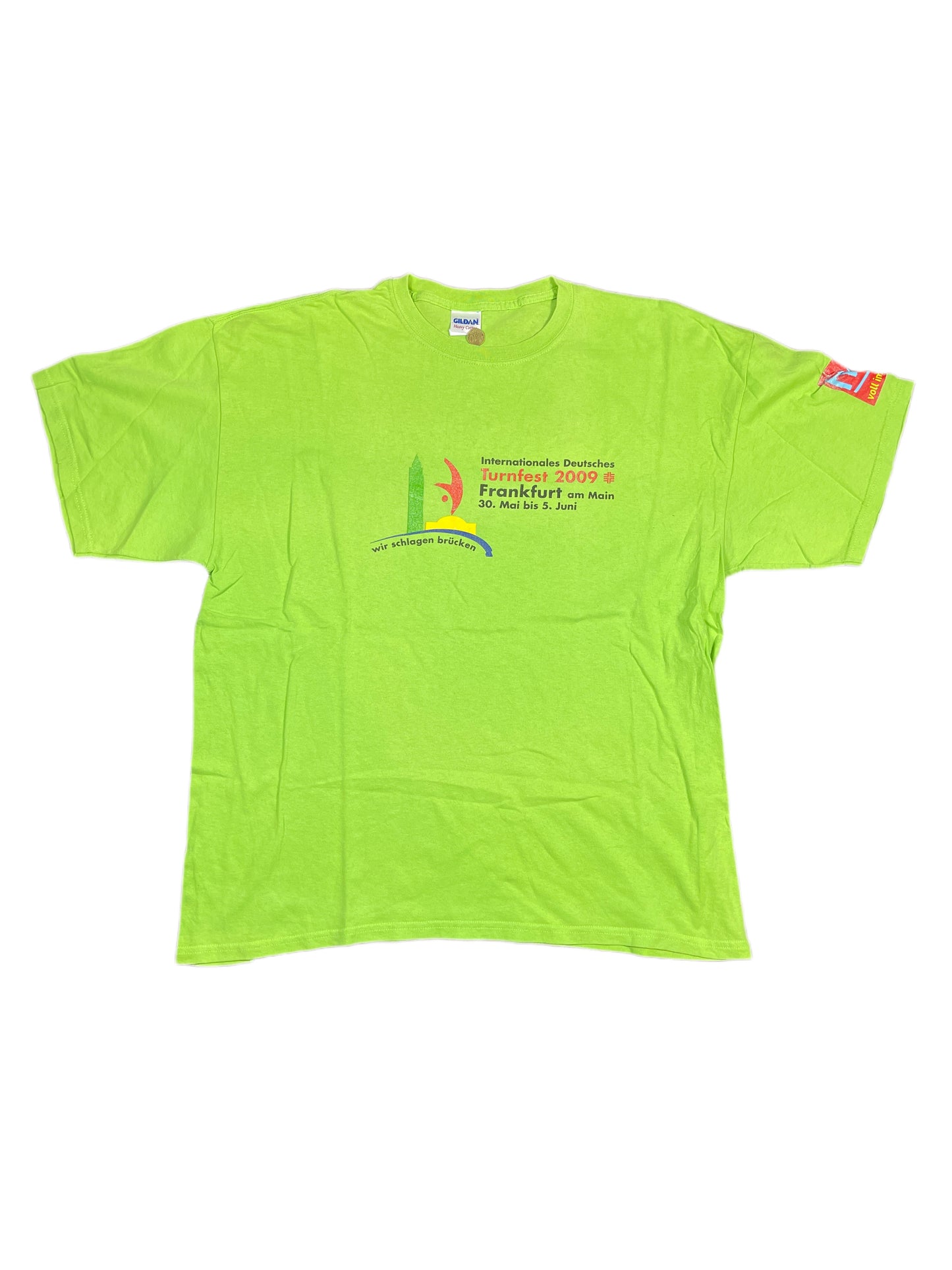 Y2k Gildan 2009 T-Shirt Green - XL