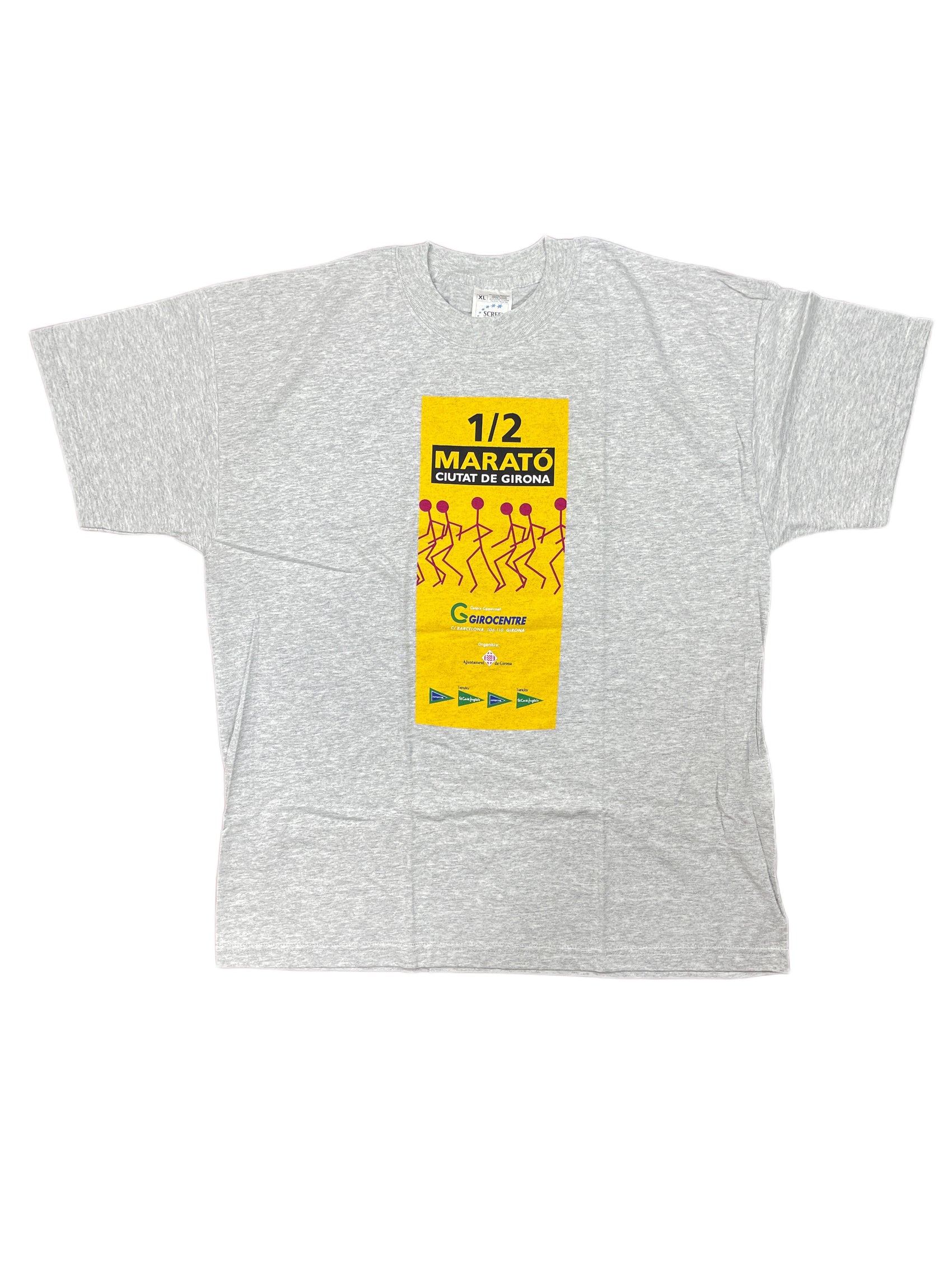 Vintage Marathon Girona T-Shirt Gray 90s XL