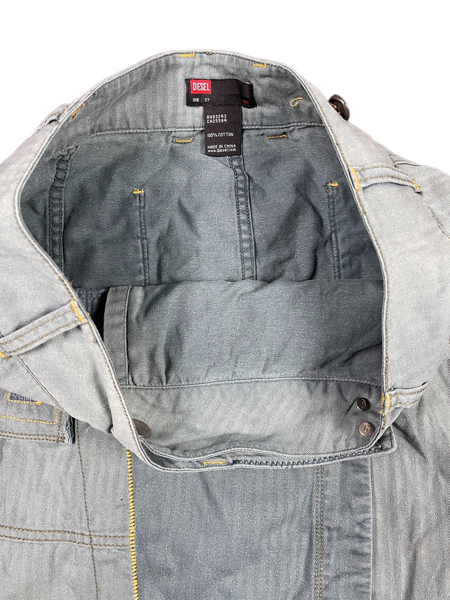 Y2k Diesel 2000s Denim Skirt Turquoise - S/M