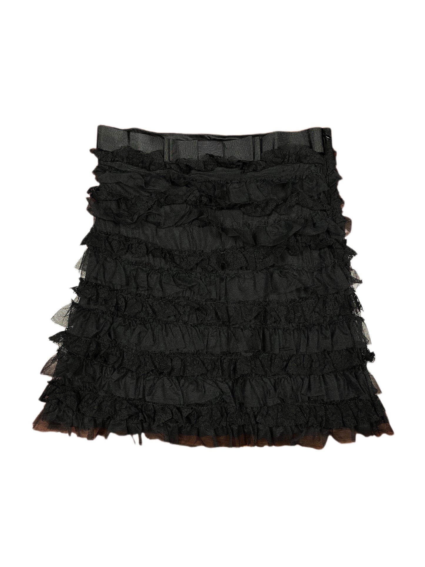 Vintage Ruffle Skirt Black - M