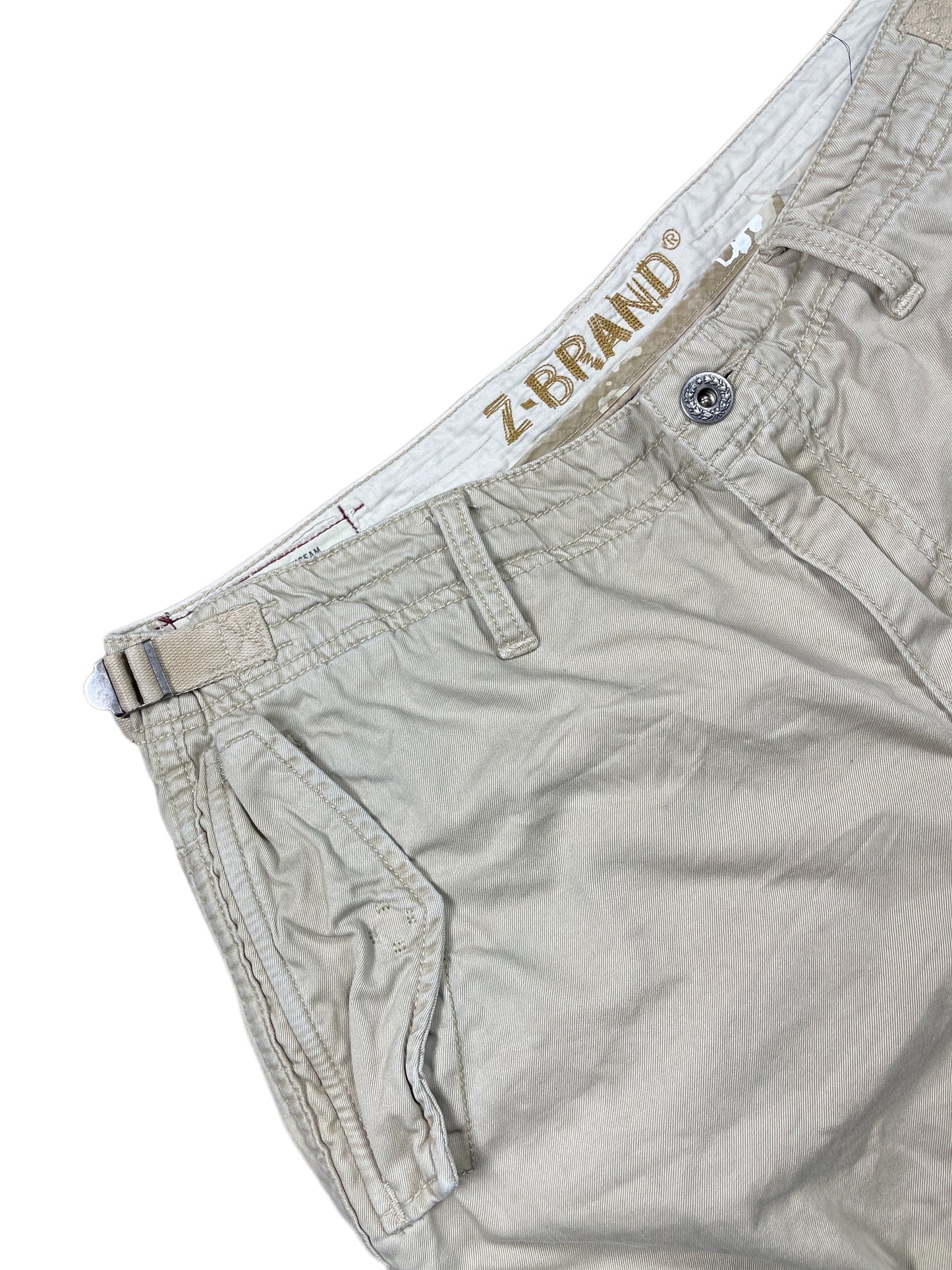Y2k Z-Brand Cargo Pants Beige Cream XL