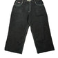 Y2k Dickies Cropped Denim Pants Hip Hop Black - XXL
