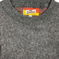 Y2k The Simpsons 2003 Bart Skateboard Chunky Knitted Sweatshirt Gray - XXL