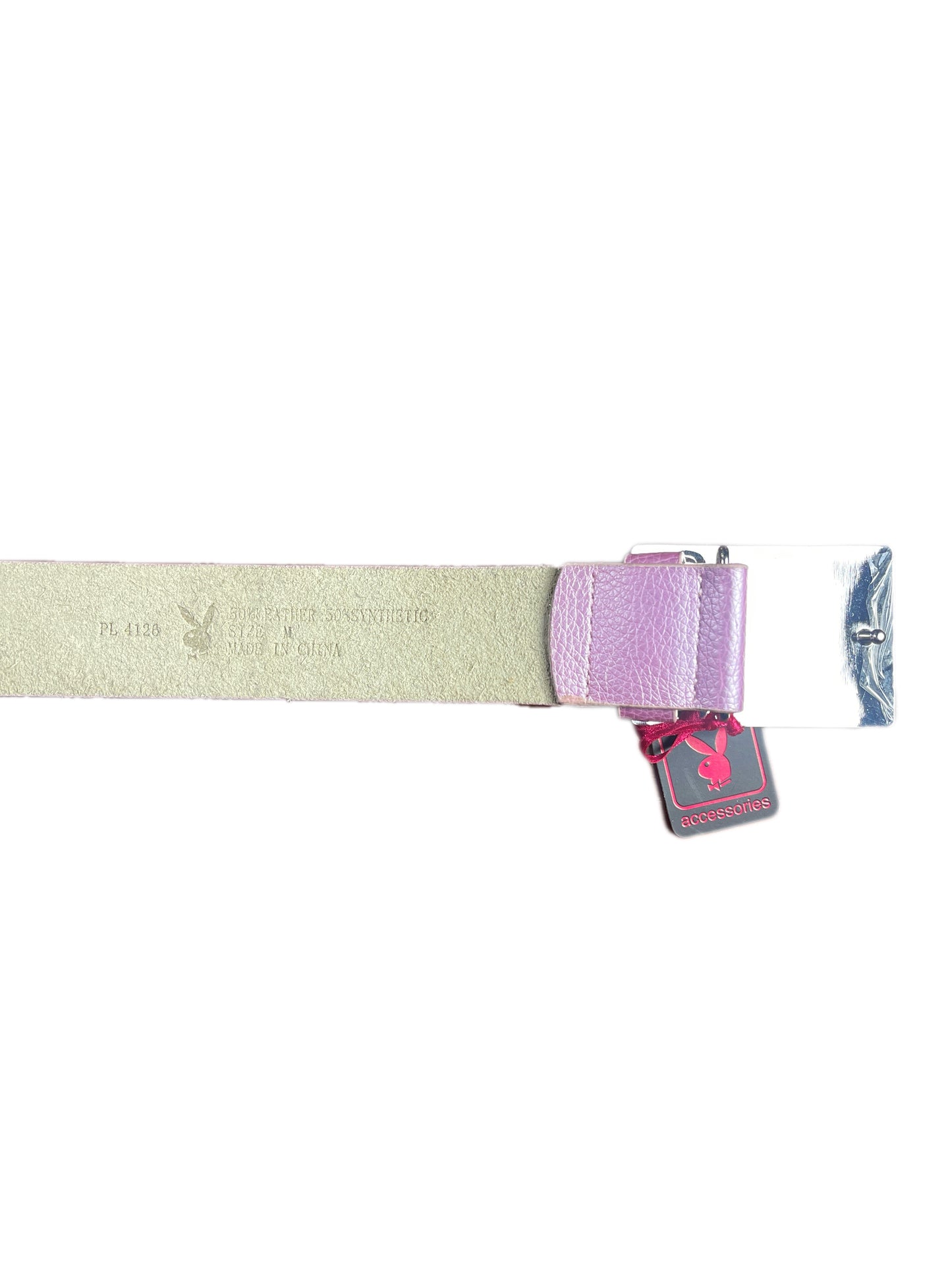 Y2k Playboy Leather Plug Belt Pink 2004