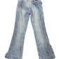 Y2k Pepe Jeans Low Waist Flared Denim Pants Blue - M
