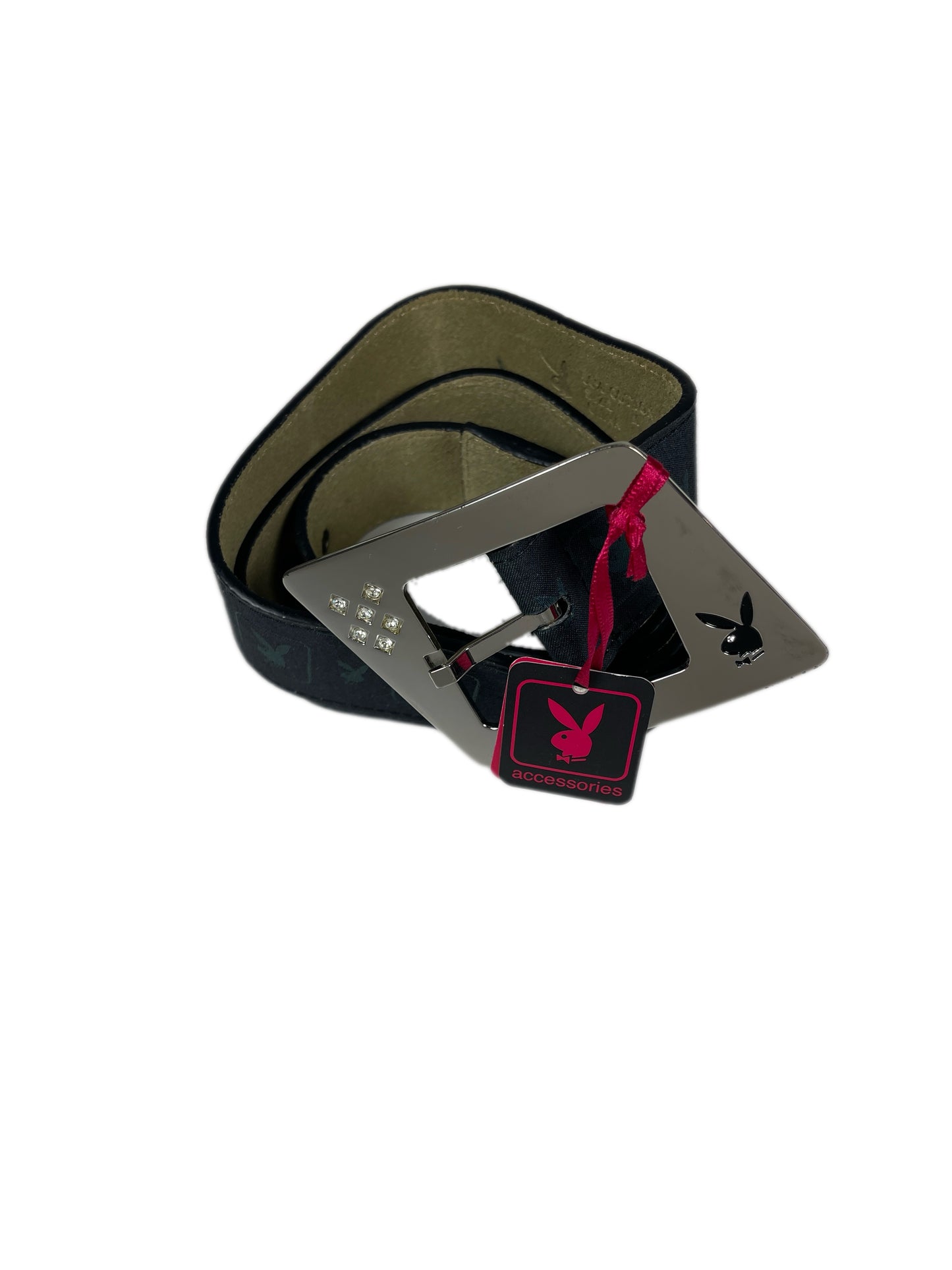 Y2k Playboy Belt Black 2004