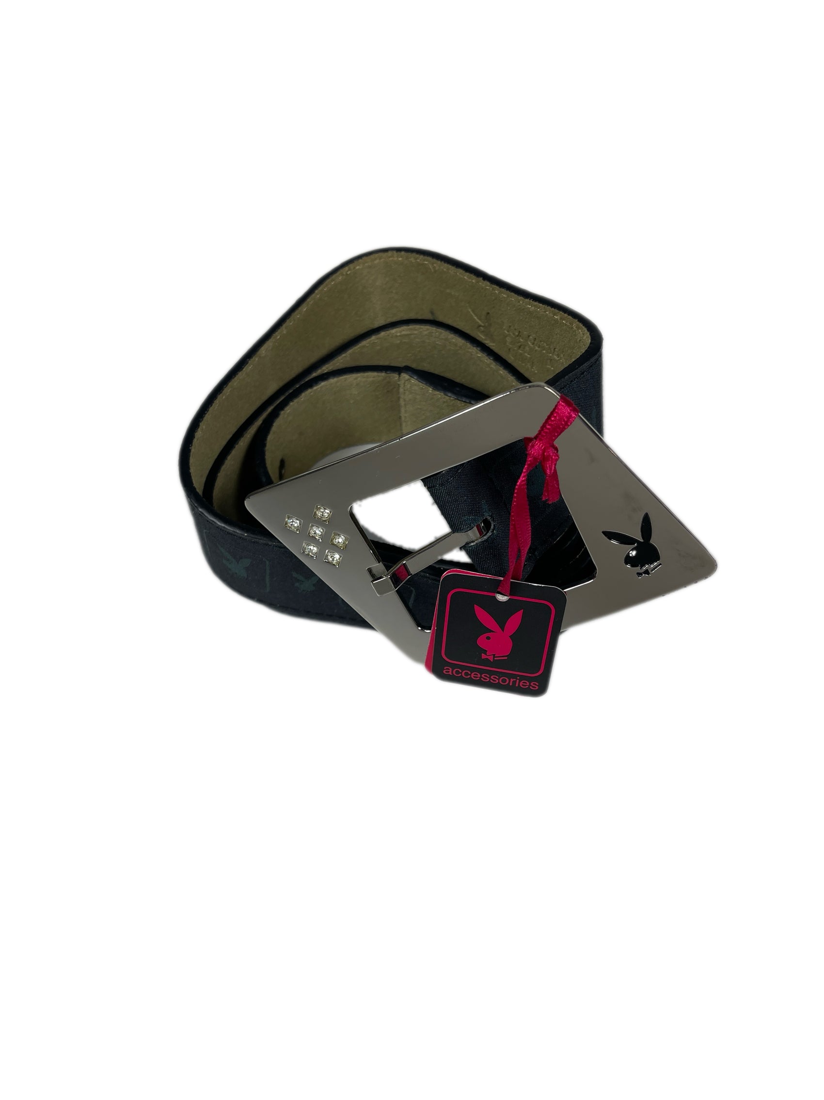 Y2k Playboy Belt Black 2004