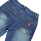 Y2k XFN Flared Denim Pants Blue - S