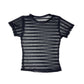Y2k See Through Short Sleeve Top Black - XS/S