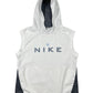 Y2k Nike Shox Sleeveless Sport Hoodie White Blue - XS
