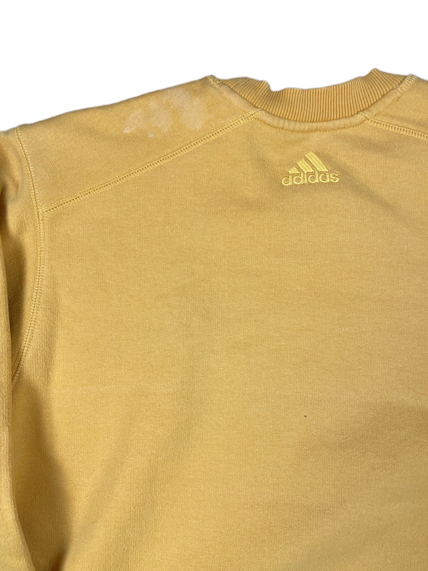 Vintage 2002 Adidas Sweatshirt Yellow Mustard S