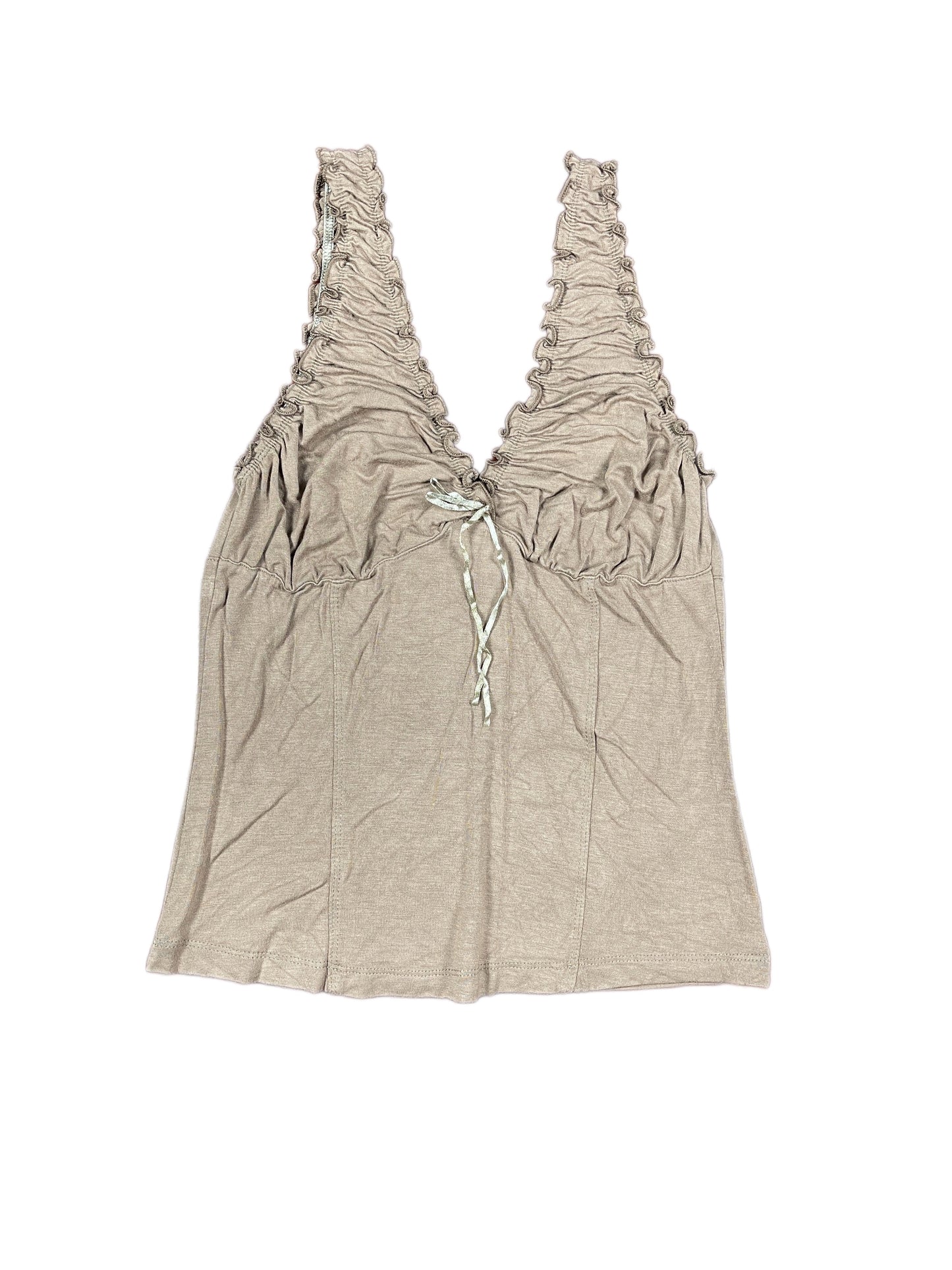 Y2k Mundo Mix Sleeveless Top Brown - M/L