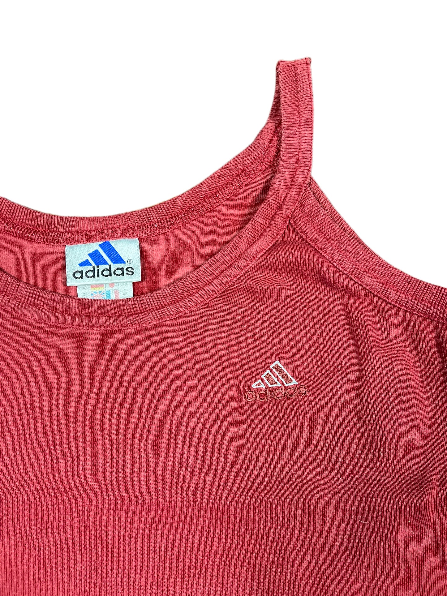Vintage Adidas 2000s Sleeveless Top Red - L