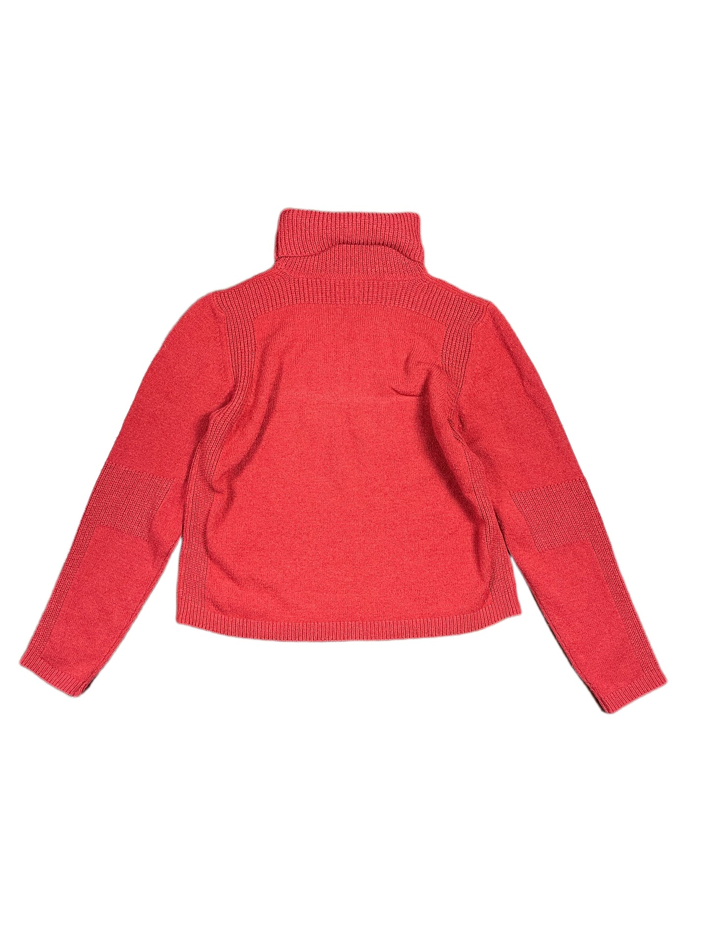 VIntage Guitare Knitted Turtleneck Sweatshirt Red - S/M