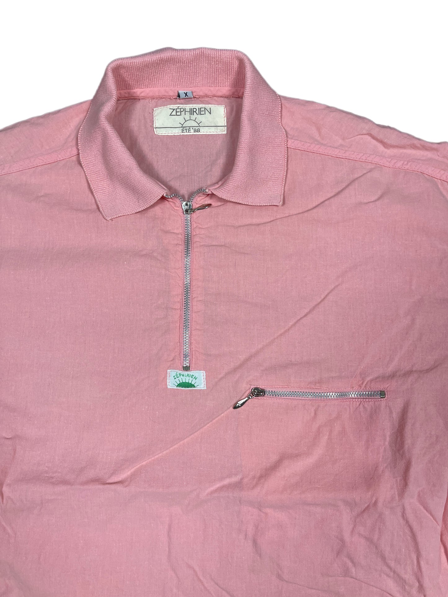 Vintage Zephirien 1988 Short Sleeve Shirt Rose - L