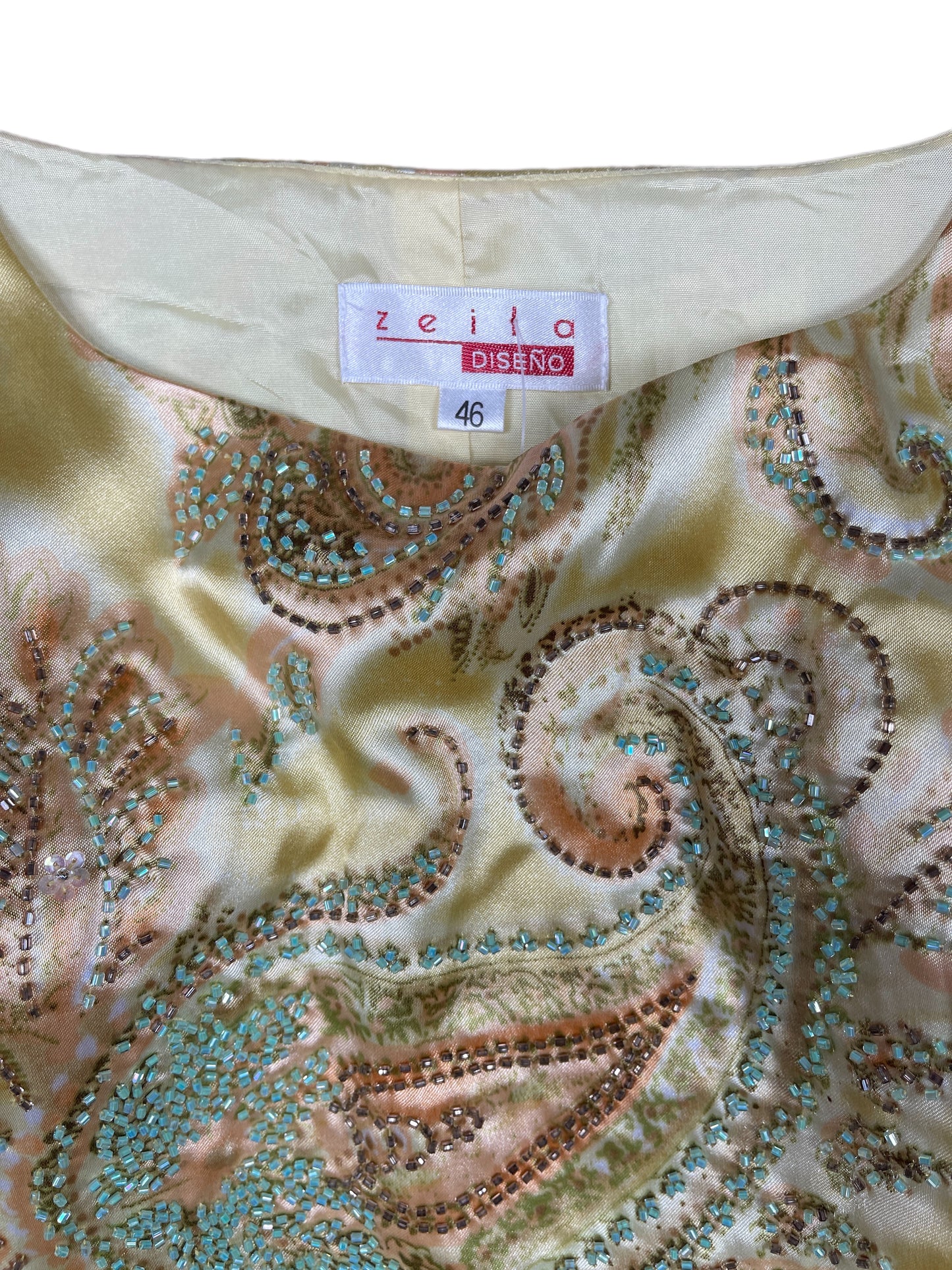 Vintage Zeila Sleeveless Top Creme - XXXL