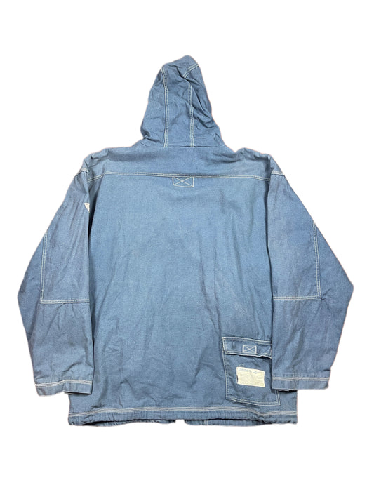 Vintage Reebok Jacket Washed Out Blue - XL