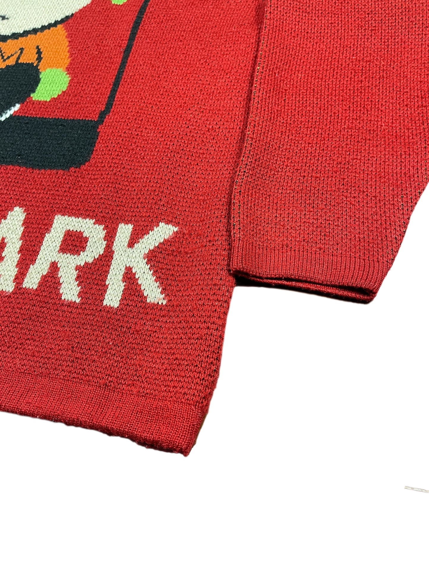 Vintage South Park 2001 Chunky Knitted Sweatshirt Red - M