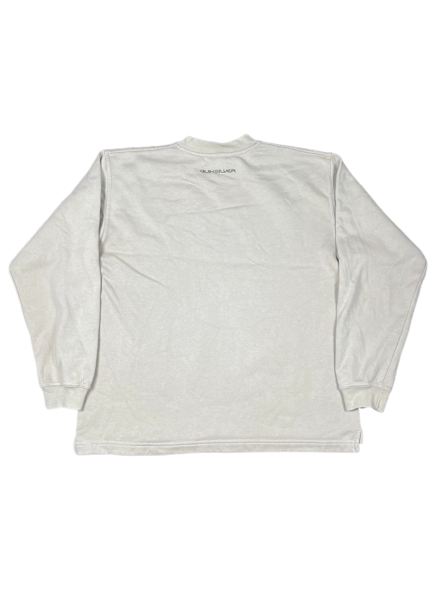 Y2k Quiksilver Sweatshirt Beige - M