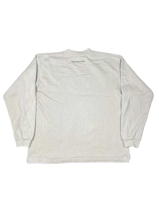 Y2k Quiksilver Sweatshirt Beige - M