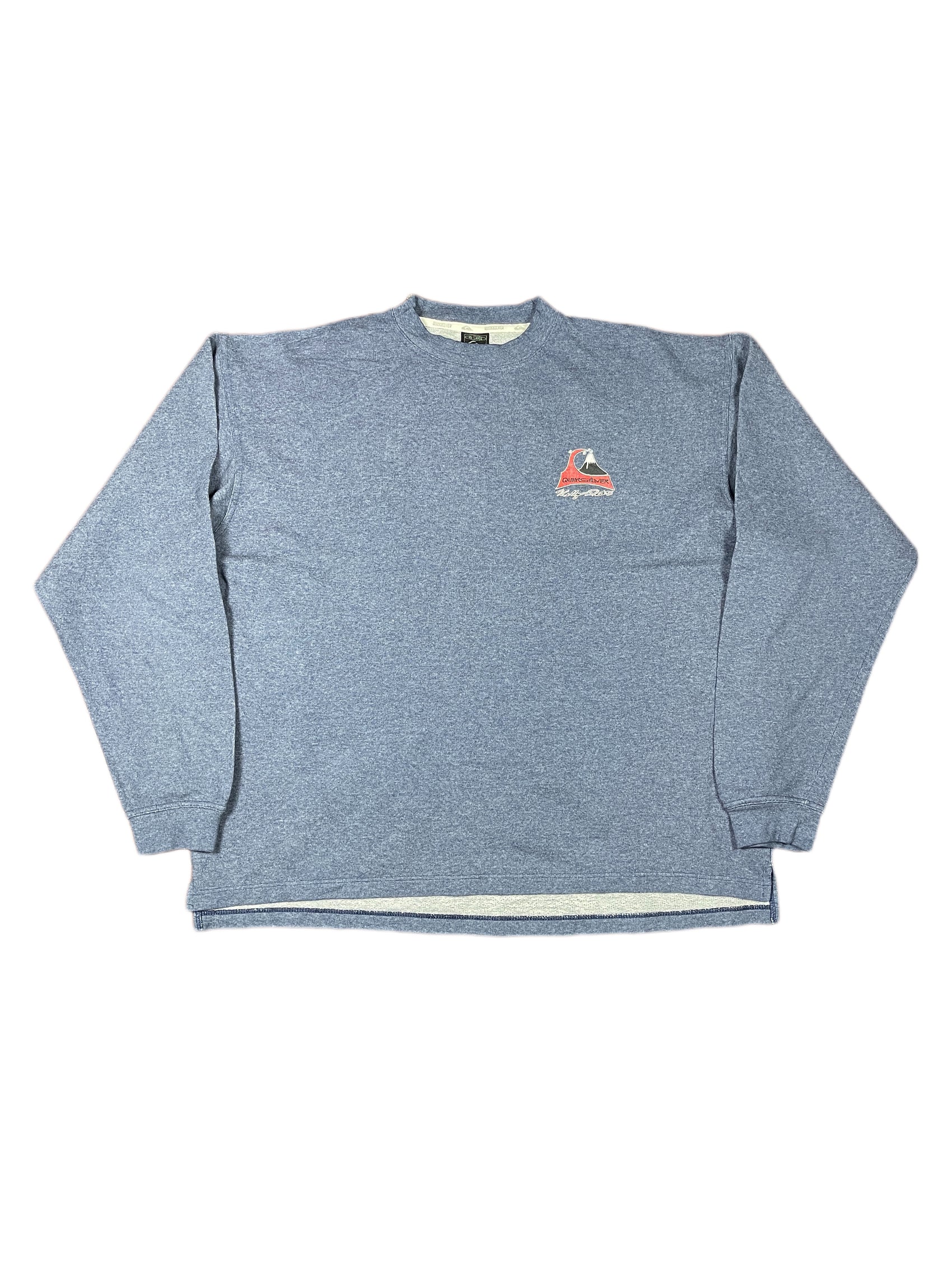 Y2k Quiksilver Sweatshirt Blue - XXL