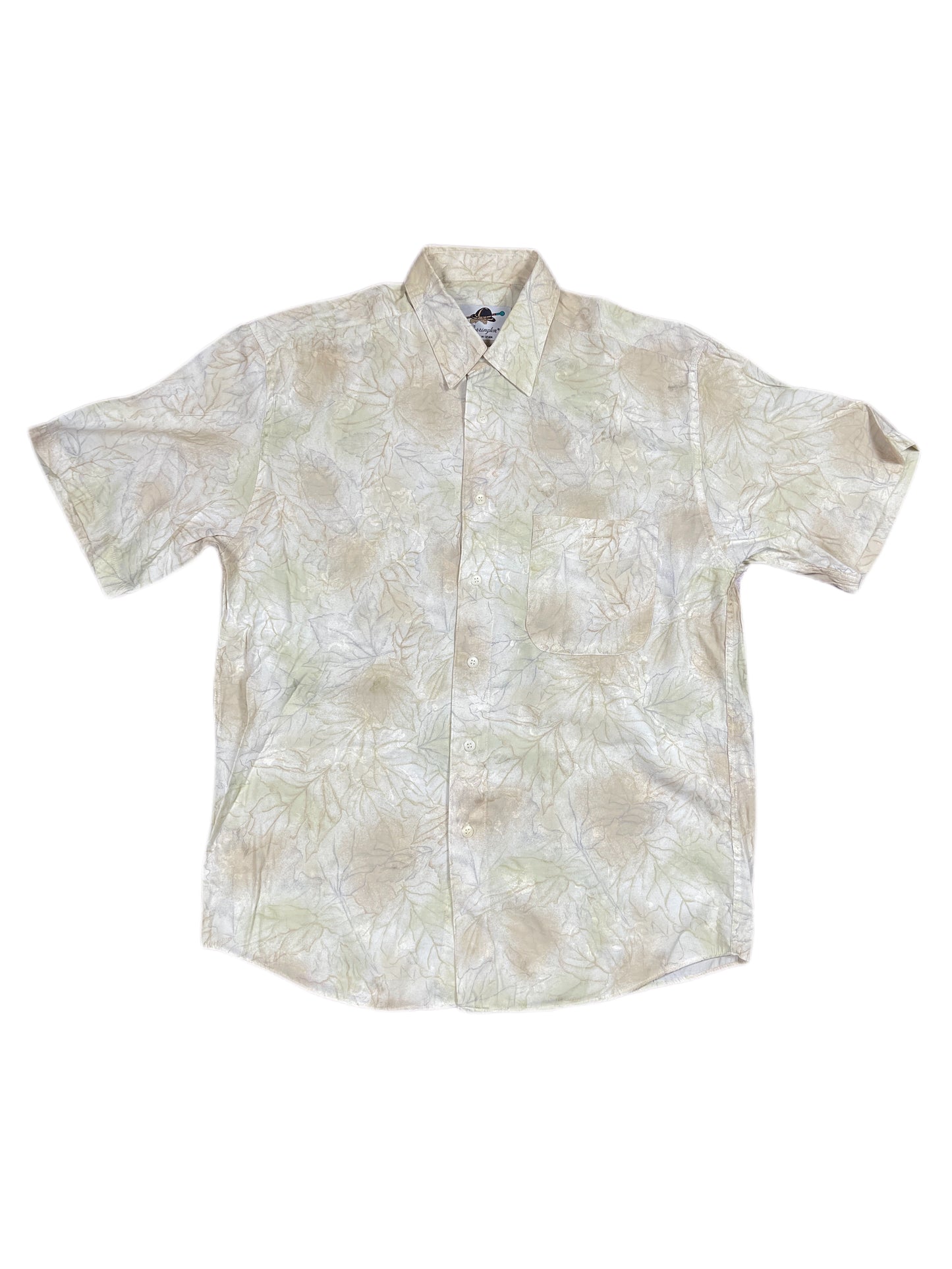 Vintage Berrington Short Sleeve Shirt Cream - L