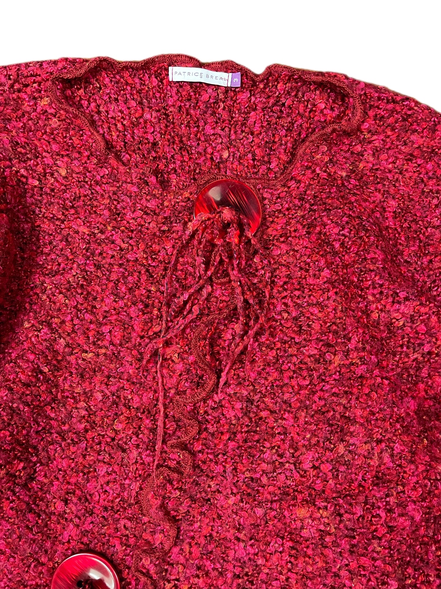 Patrice Breal Knit Cardigan Red - M