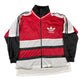 Vintage Adidas Sports Jacket Red Black White - XL