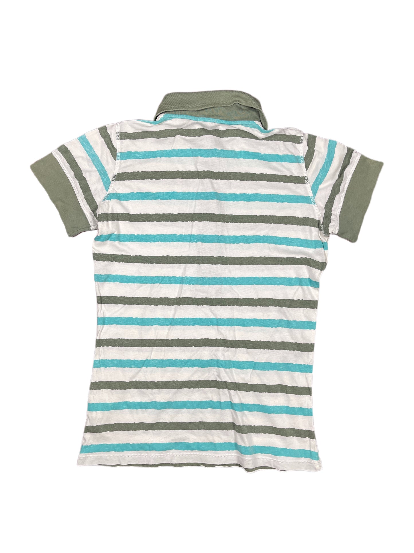 Coronel Tapiocca Short Sleeve Top Khaki White - S