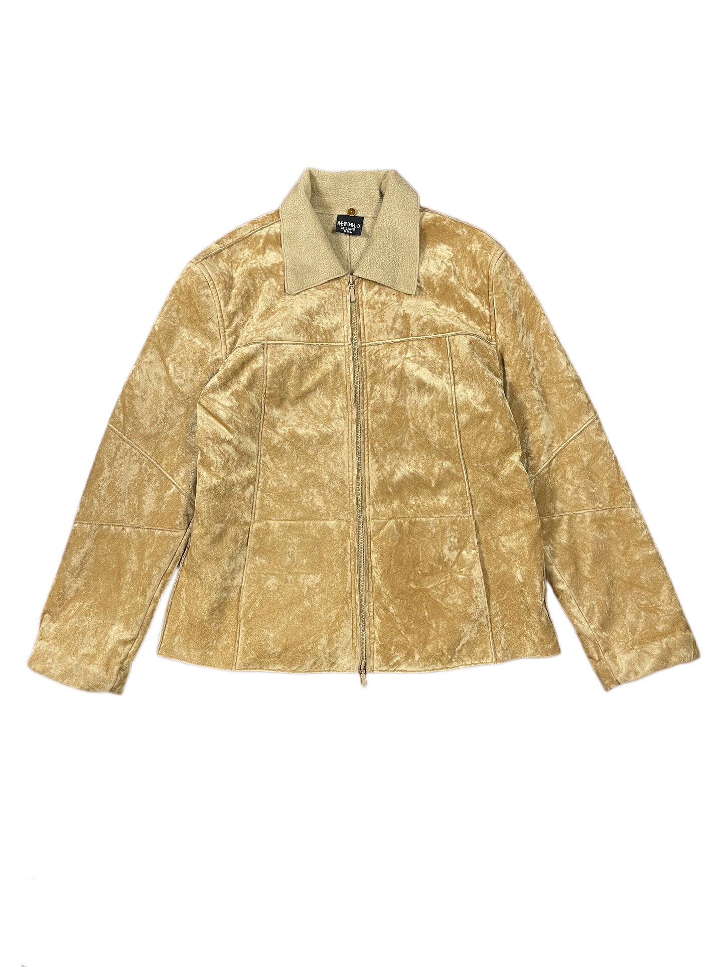 Vintage Neworld Velvet Jacket Beige - XXL