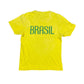 Y2k Nike Brasil T-Shirt Yellow - S