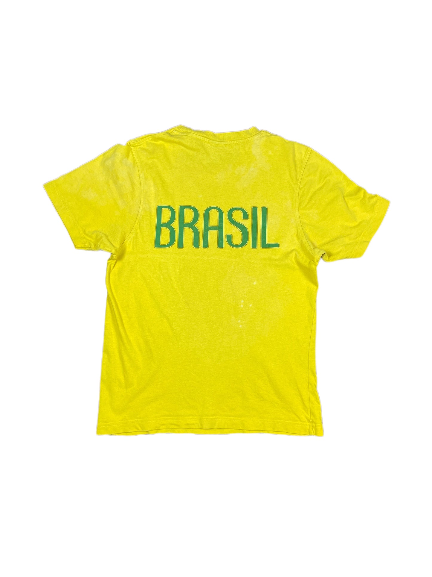 Y2k Nike Brasil T-Shirt Yellow - S