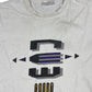 Vintage Adidas 1990s Boxy T-Shirt White Gray - XL
