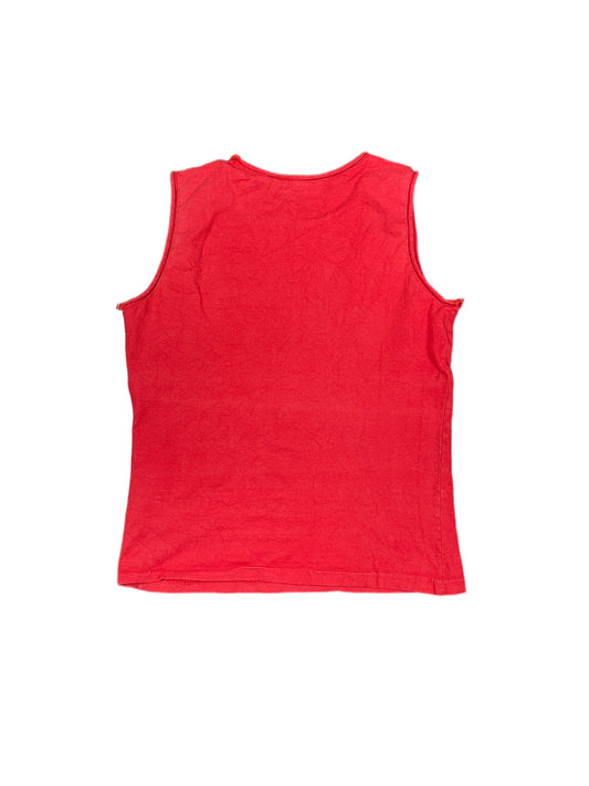 Y2k Sleeveless Top Love Girl Red - S