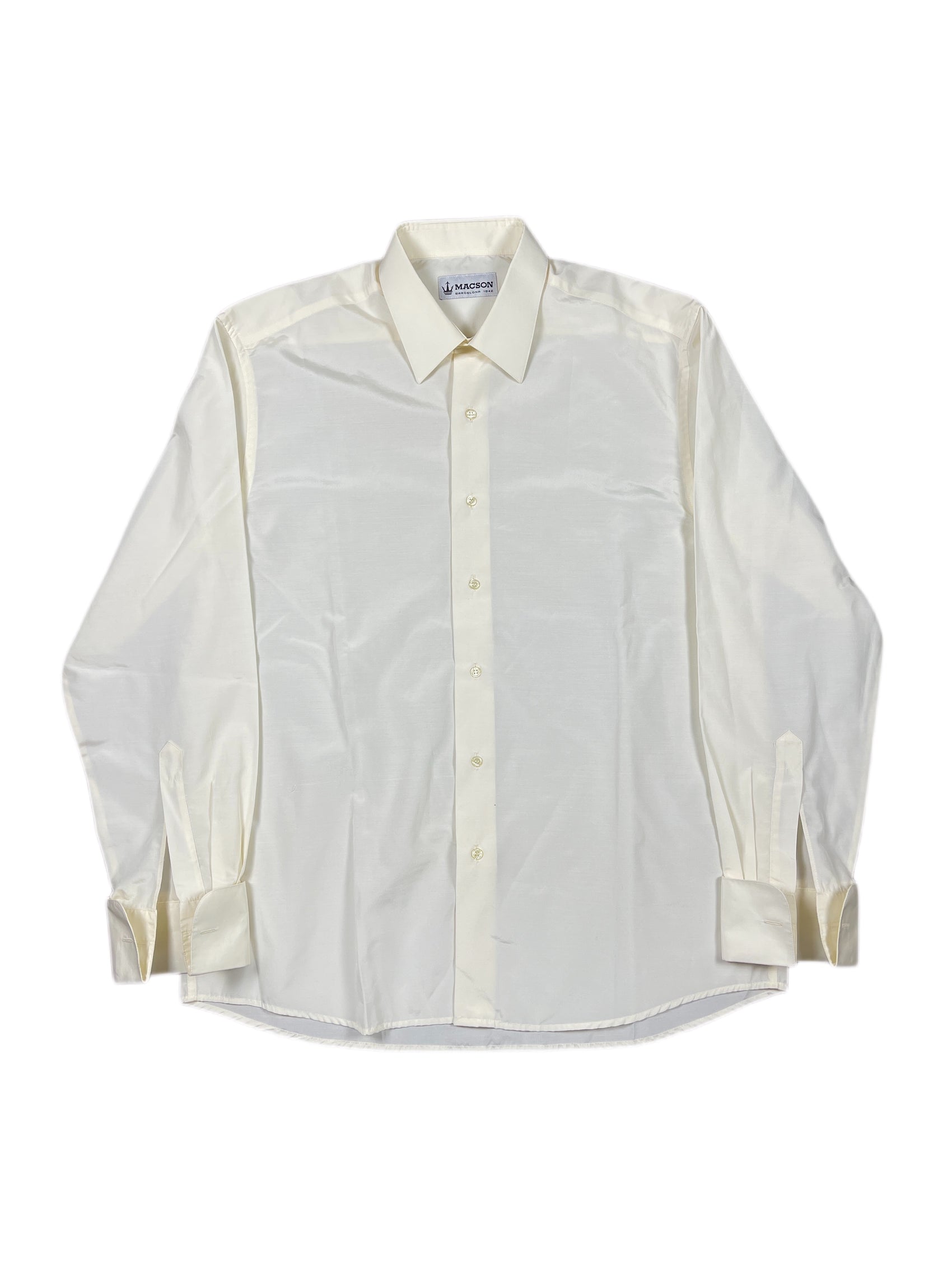 Vintage Macson Long Sleeve Shirt Off White - L/XL