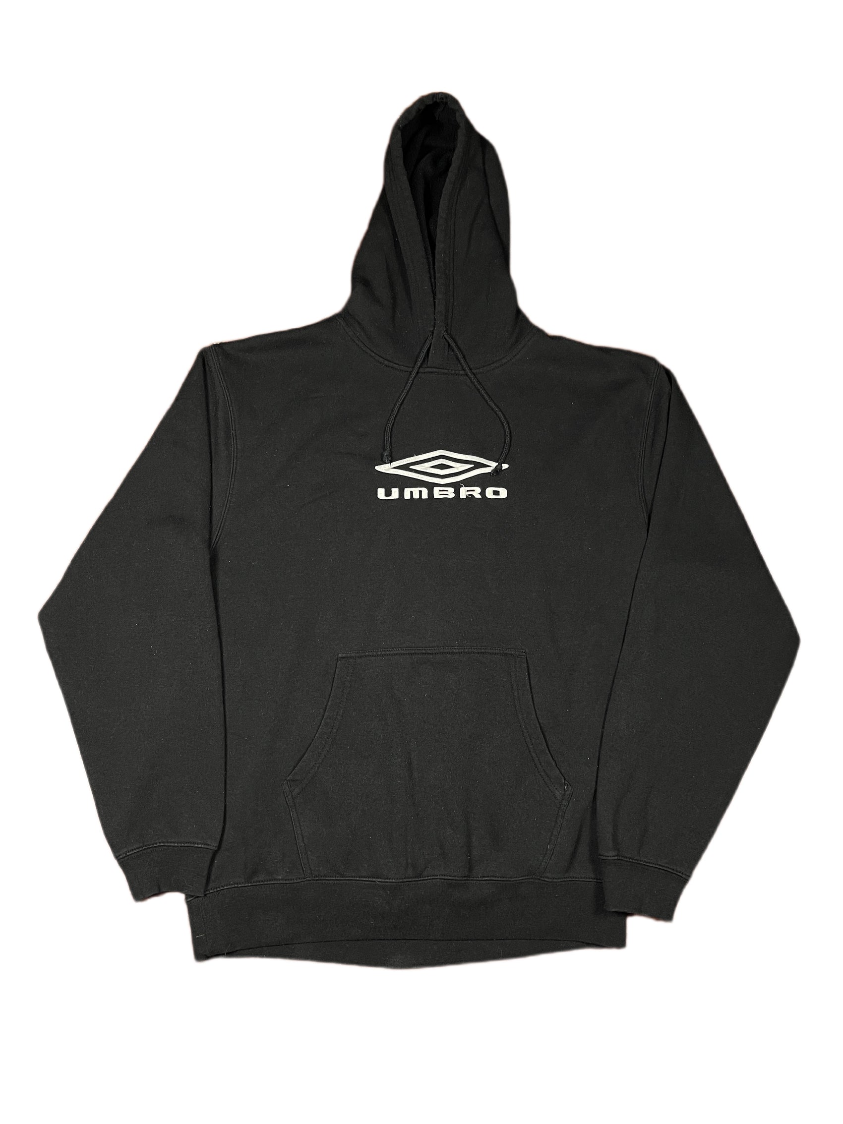 Y2k Umbro Hoodie Sweatshirt Black - M