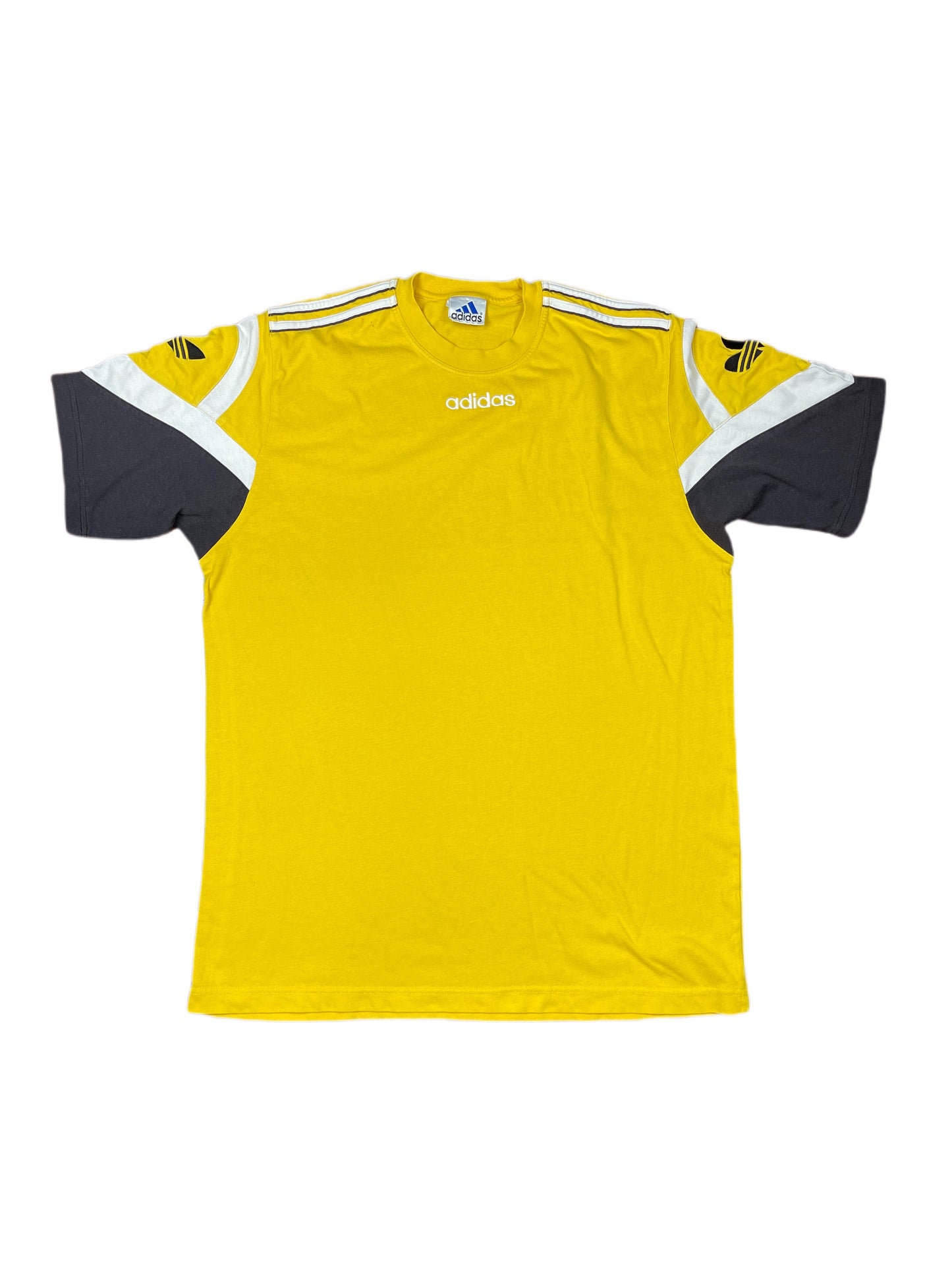 Vintage Adidas T-Shirt Yellow - L/XL