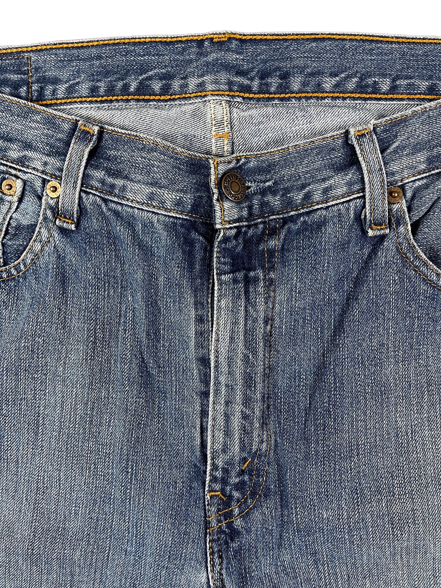 Vintage Levi's 751 Denim Jeans Blue - XL
