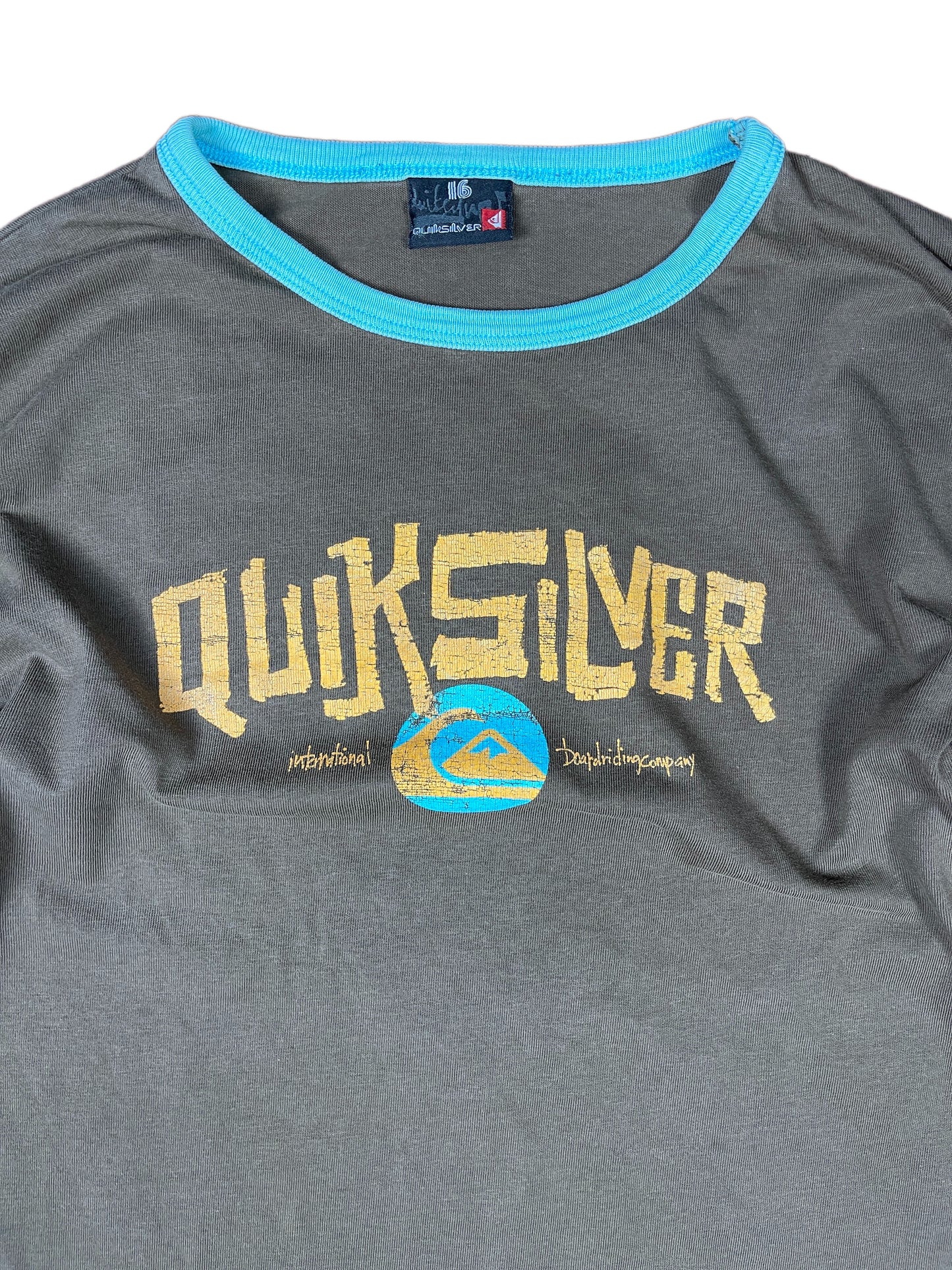 Y2k Quiksilver Longsleeve Brown - S