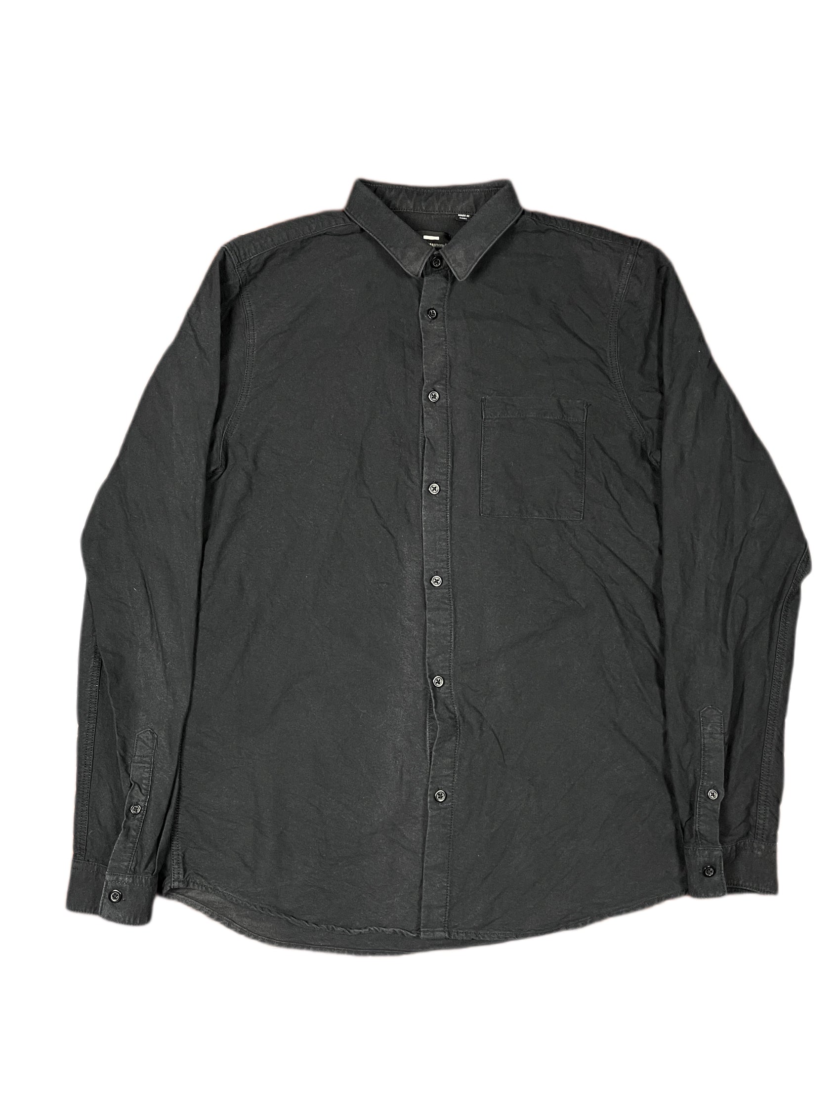 Dr Denim Long Sleeve Shirt Black - S