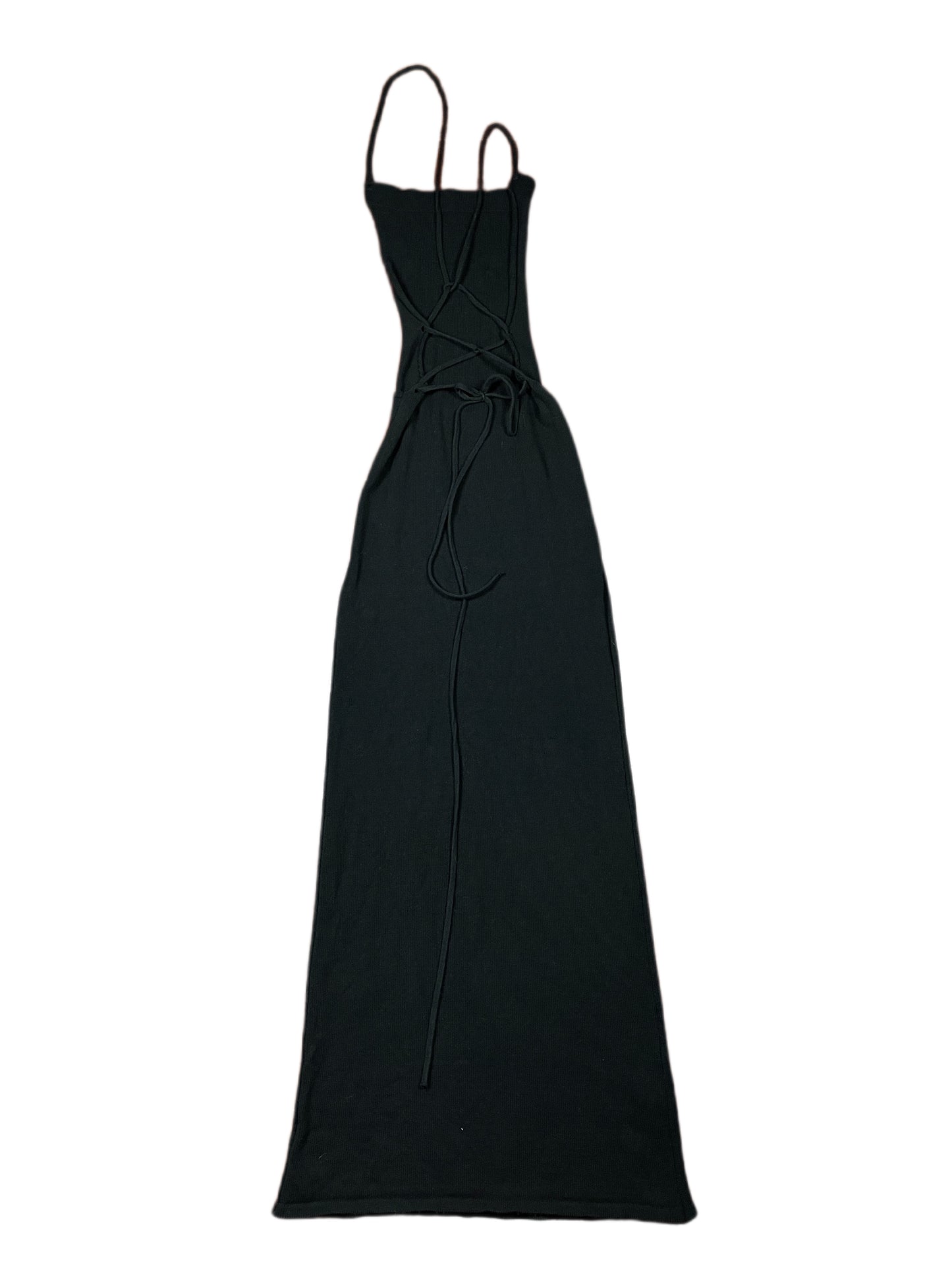 Alohas Free Back Sleeveless Dress Black - S
