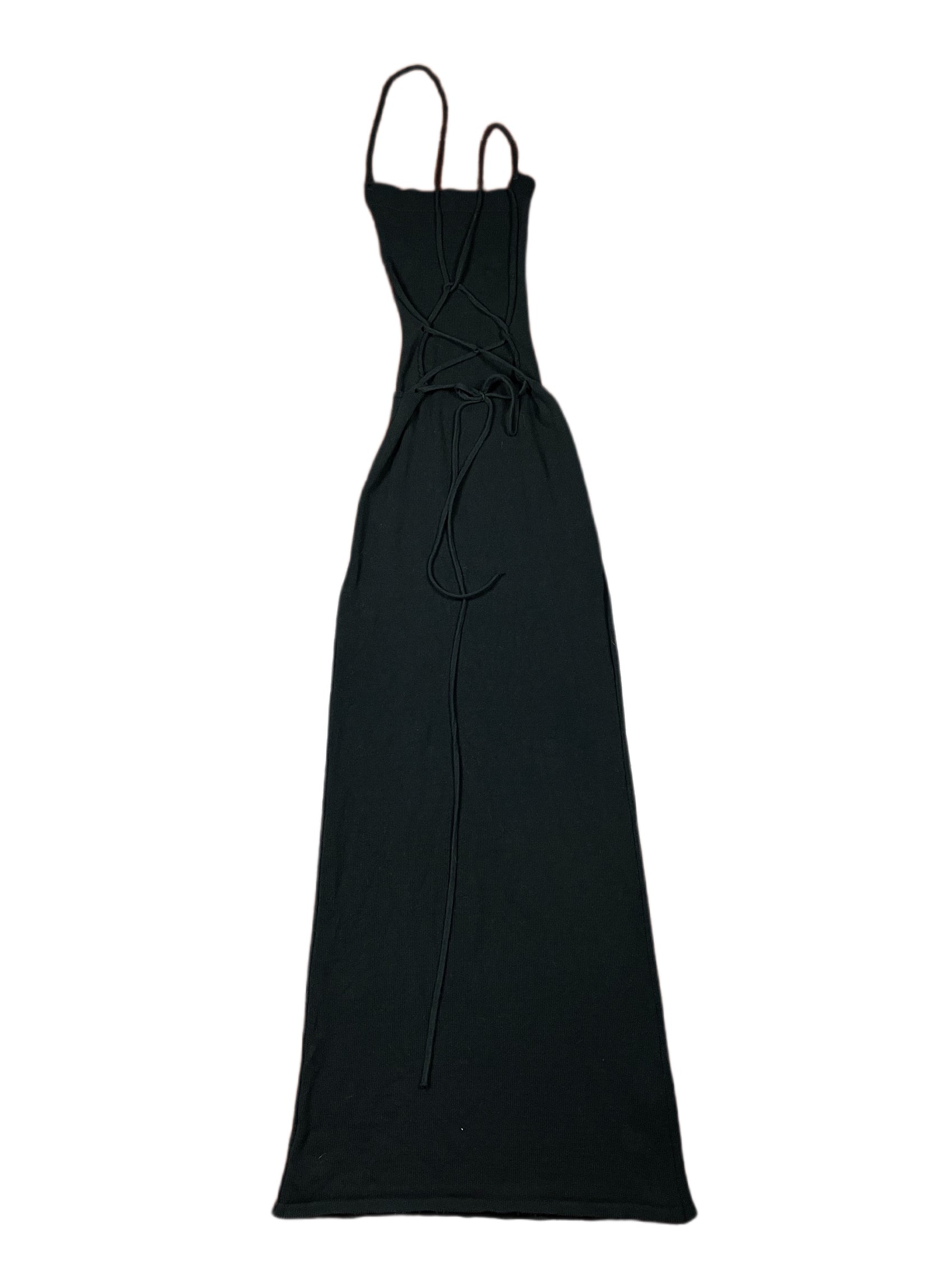 Alohas Free Back Sleeveless Dress Black - S