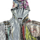 Y2K Custo Zip Sweatshirt Multicolor Synthetic S