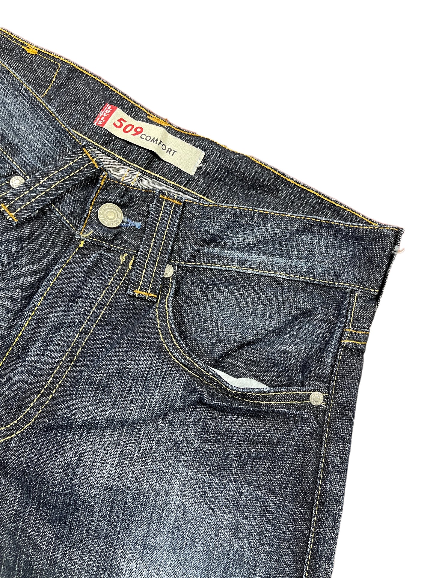 Y2k Levi's 509 Denim Pants Blue - XS