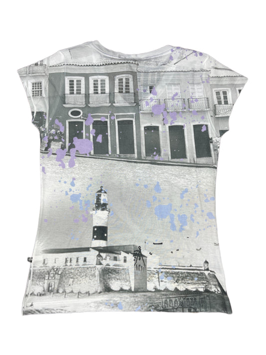 Y2k Energia Natural Short Sleeve Top White - M