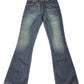 Vintage Levi's Low Waist Flared Denim Pants Blue - S/M